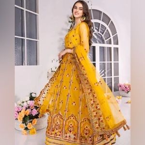 Pakistan Indian formal wear anarkali shalwar kameez wedding wear embroidered